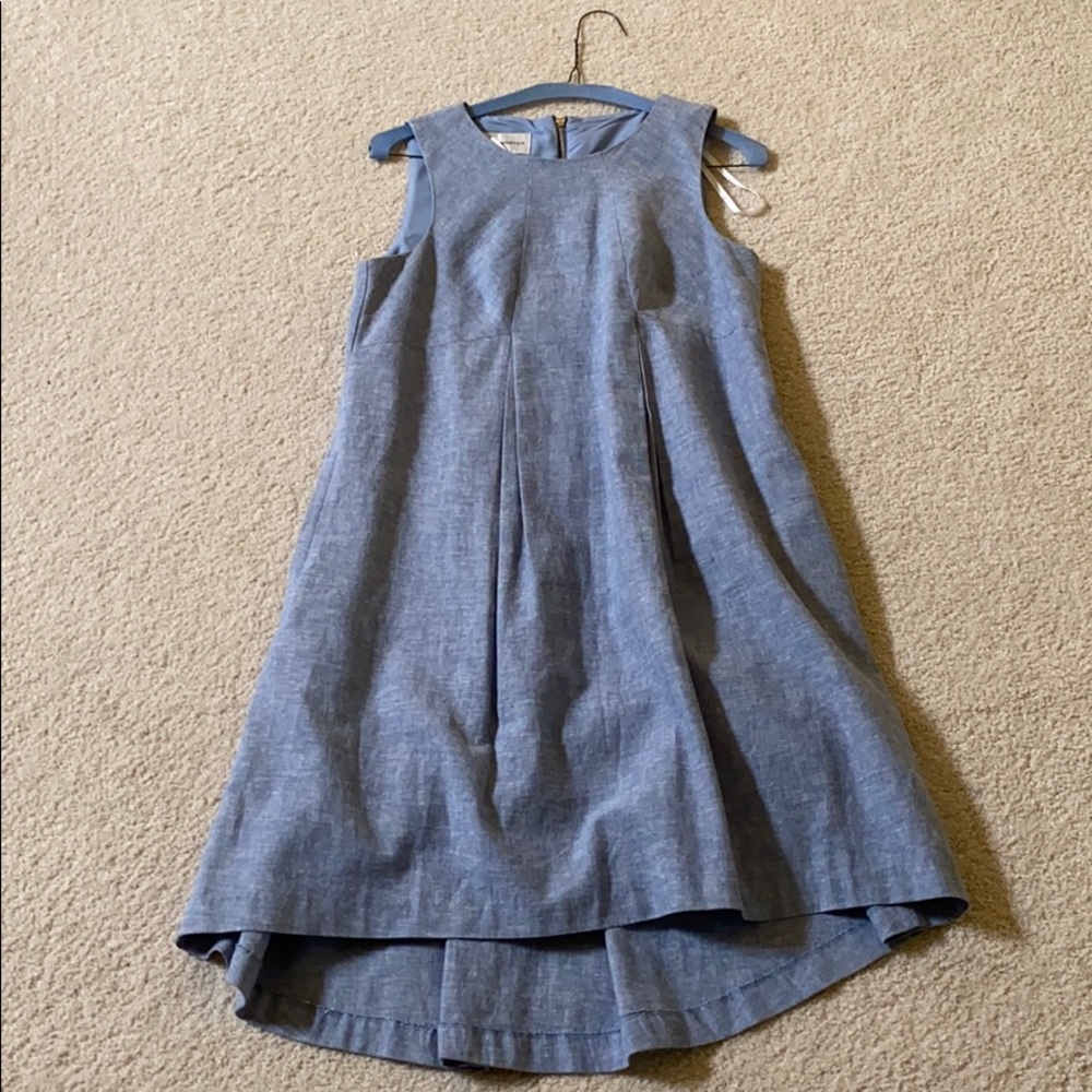 NEW DONNA MORGAN blue sleeveless dress - Picture 2 of 4